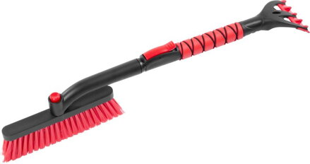 Metlička na auto, ľad a sneh, so škrabkou, teleskopická, ALU, 65,5-82,5 cm