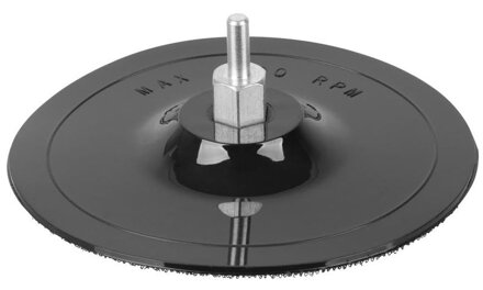 Unášač brúsneho papiera F0194N 125 mm, so stopkou, suchý zips