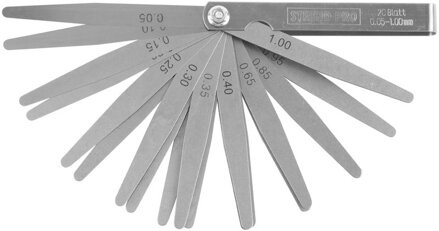 Škáromer Strend Pro TG-165, 20 listov, mierka na meranie špár