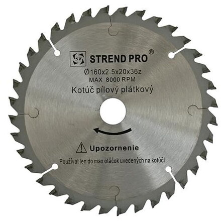 Pílový kotúč SuperSaw NWC 160x2,5x20 36T, na drevo, SK plátky