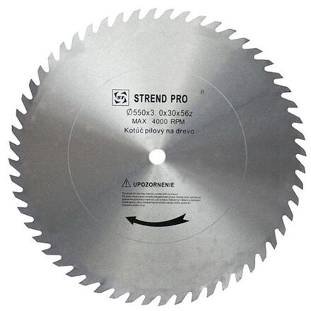 Pílový kotúč SuperSaw CW 600x3,5x30 56T, na drevo, bez plátkov