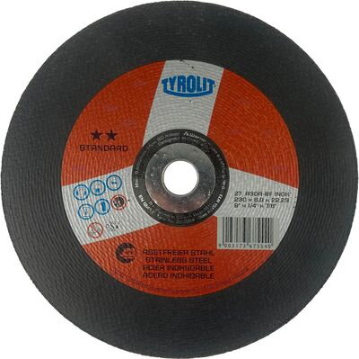 Kotúč Tyrolit 230x6,0x22,2 mm, 27, A30R-BFINOX, nerez, Standard