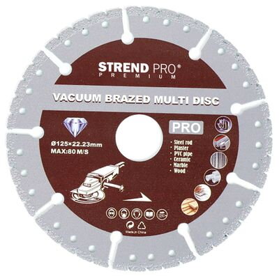Kotúč Strend Pro Premium, Vacuum brazed, 115 mm, diamantový, rezný, multi