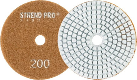 Kotúč Strend Pro Premium P200, 100 mm, leštiaci, diamantový, suchý zips
