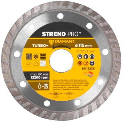 Diamantový kotúč Strend Pro 521C, 115 mm, Turbo +