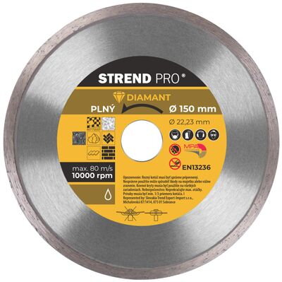 Diamantový kotúč Strend Pro 521B, 150 mm, Diamant, Plný