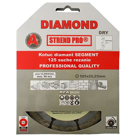Diamantový kotúč Strend Pro 521A, 150 mm, Segment