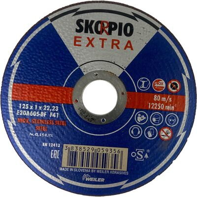 Kotúč Comet Skorpio Extra 125x1,0x22,2 mm, Inox