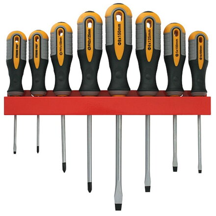 Sada skrutkovačov Strend Pro SDX72-308, 9-dielna, ploché + Phillips