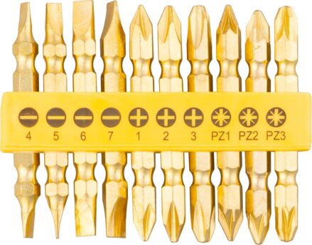 Sada bitov Strend Pro GoldenFish, 10 dielna, CrV, L-65 mm
