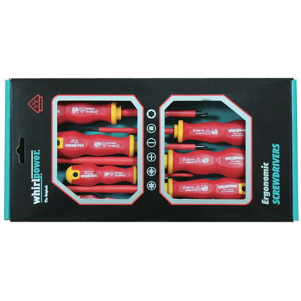 Sada skrutkovačov WHIRLPOWER 102-306, 6-dielna, VDE 1000, Ergonomic