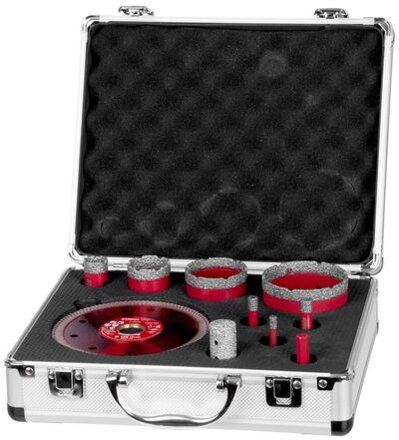 Sada vyrezávačov Strend Pro Premium, 6–68 mm, M14, diamantové korunky