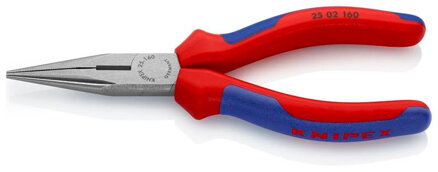 Kliešte KNIPEX 25 02 160 – 160 mm, polgulaté, rovné, pre radiotechniku