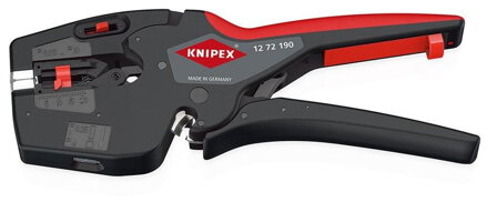 Kliešte KNIPEX 12 72 190 – 190 mm, odizolovacie 0,03-10 mm²/lisovacie 0,25-4 mm²