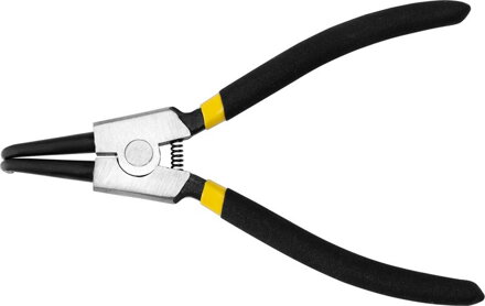 Ohnuté kliešte na poistné krúžky Strend Pro P0182D, 180 mm