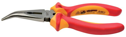 Kliešte WHIRLPOWER 15703-311, 200 mm, elektrikárske, so zahnutým nosom, VDE 1000
