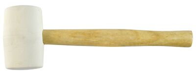 Gumené kladivo WhiteHead, 340 g, drevená rúčka