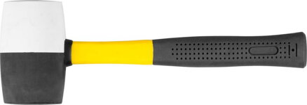 Gumené kladivo BlackWhiteHead, 680 g, kovová rúčka