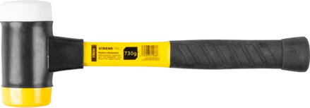 Gumené kladivo, 900 g, guma/nylon, sklolaminát, 33 cm