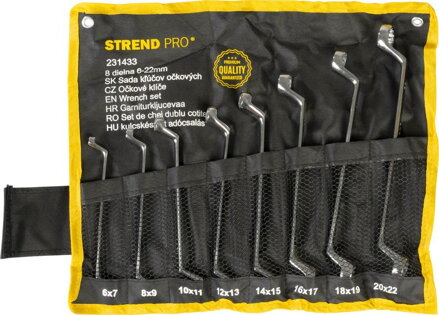 Sada kľúčov Strend Pro HR32581, 8-dielna, 6-22 mm, Cr-V