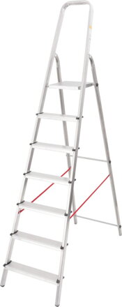 Schodíky Strend Pro ALD, 7-stupienkové, hliníkové, 125 kg