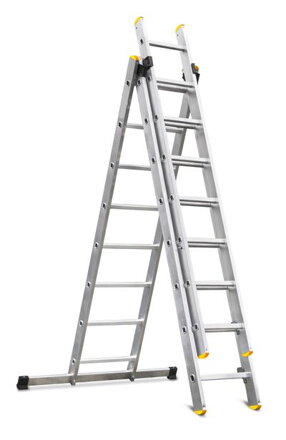 Rebrík Strend Pro DP 3x8, Alu, EN 131 max. 4.97 m
