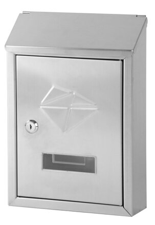 Poštová schránka GL-06S, nerez, 305x215x70 mm, zadný otvor