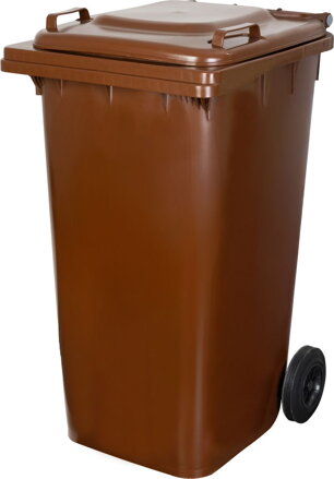 Smetná nádoba ICS GB4 240 l, plastová, hnedá, HDPE