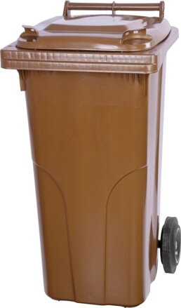 Smetná nádoba MGB 120 l, plastová, hnedá, HDPE