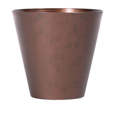 Kvetináč TUBUS Corten – 400x373 mm, medený vzhľad