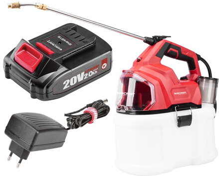 Postrekovač Worcraft CBS-S20Li-8L ShareSYS, 8 lit., 20V, 10W, SET 1x 2.0 Ah akumulátor, 1x nabíjačka