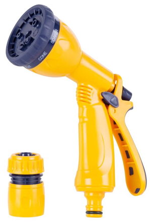 Sada zavlažovacia Strend Pro Garden, pištoľ 8 vzorov, 1/2" rýchlospojka