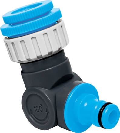 Adaptér AQUACRAFT 550342, 1/2"-3/4"-1", 360, 180, samec