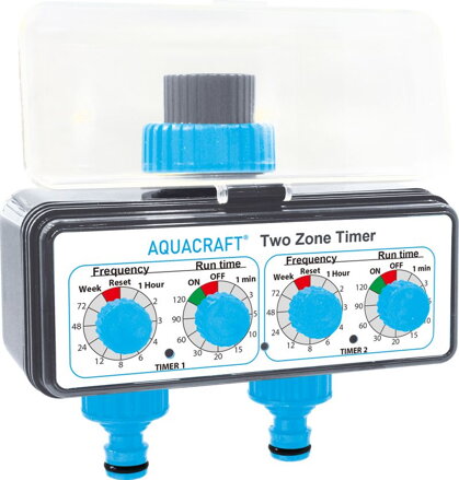 Časovač AQUACRAFT 290160 – TwoZone, 3/4", 2xAA