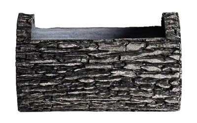 Kvetináč Strend Pro Woodeff, walnut, 22x35 cm, truhlík, kmeň, efekt dreva