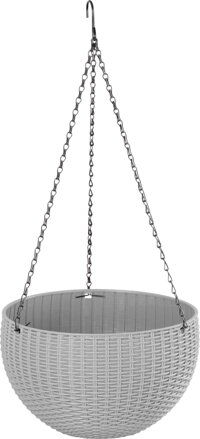Závesný kvetináč Strend Pro Modern – tmavošedý, 26x16 cm