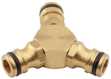 Spojovací medzikus Strend Pro, mosadzný, 1/2", 3-cestný