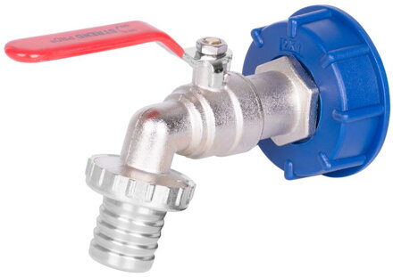 Sada na IBC nádrž – ventil 1 1/4", plastová redukcia 60 mm, výpust 1"