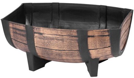 Zlatý kvetináč Strend Pro Woodeff, 29x41x19 cm