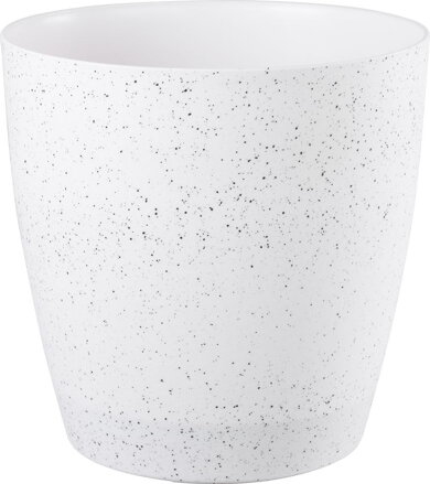 Biely kvetináč Strend Pro Stone, 35x35 cm, efekt kameňa