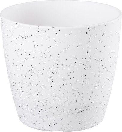 Biely kvetináč Strend Pro Stone, 23x20,5 cm, efekt kameňa