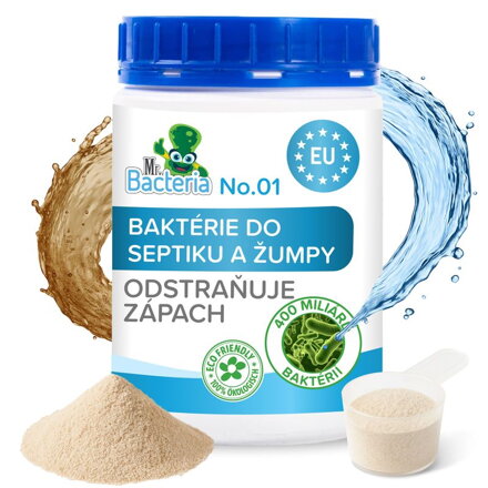 Aktivátor Mr.Bacteria No.1, baktérie do septikov a žumpy, 500 g