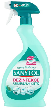 Dezinfekcia Sanytol, univerzálny čistič, sprej, eukalyptus, 500 ml