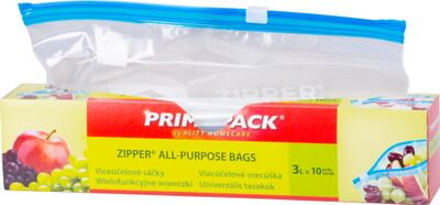 Vrecko Primapack Zipper, vrecúško, viacúčelové, 3 l, 10 ks