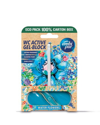 Ambipur WC Active gélový blok Vodné kvety 45 g