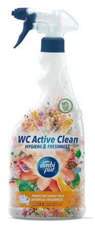 Ambi Pur WC Active sprej Citrón & Lekno 750 ml