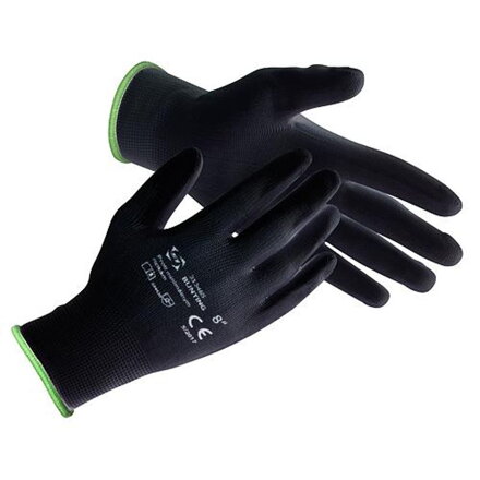 Červa Rukavice BUNTING Black 09 (L) záhradné, nylon