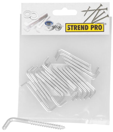 Hák Strend Pro PACK 5, Zn, rovný, balenie 12 ks