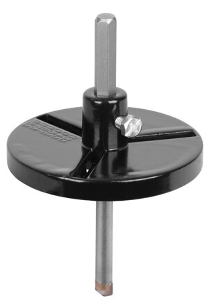 Unášač vyrezávacích koruniek Strend Pro, s vrtákom, ALU 33–83 mm