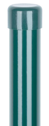 Stĺpik Strend Pro METALTEC, 48/1750/1,25 mm, zelený, okrúhly, čiapočka, Zn+PVC, RAL6005